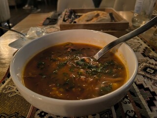 Solyanka - russian tomato cabbage soup