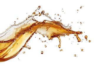 Isolated cola splash