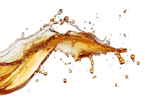 Isolated cola splash