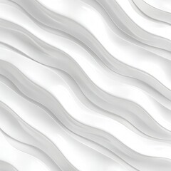 Obraz premium Abstract white wave pattern, symbolizing fluidity and movement, ideal for modern design projects.