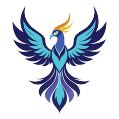 Obraz premium Vector art illustration of a bird of paradise