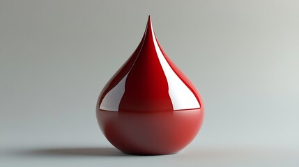 Obraz premium A pot shaped like a droplet with a smooth glossy finish