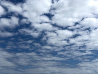 blue sky with clouds