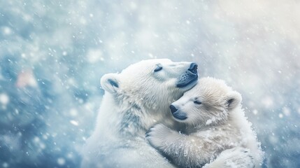 Naklejka premium International Polar Bear Day