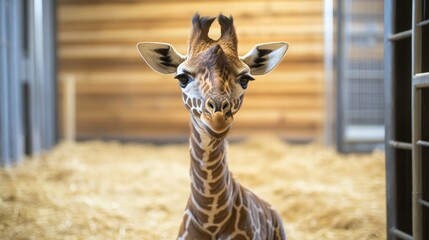 The Giraffe (Giraffa camelopardalis) is the tallest land animal renowned for its long neck and legs which can reach up to 18 feet (55 meters) in height Native to the savannas and open woodlands of