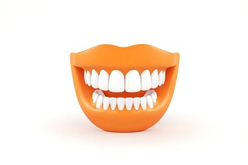 Naklejka premium 3D vector dentures for elderly care