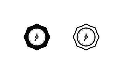 Clock  icons set vector stock illustration