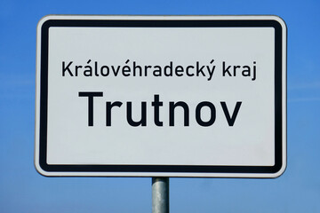 Ortsschild Královéhradecký kraj Trutnov
