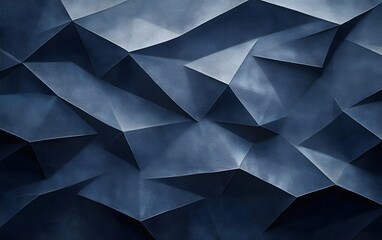 Fototapeta premium Abstract Dark Blue Geometric Polygonal Texture Background
