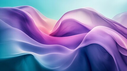Fototapeta premium Abstract Purple Pink Blue Gradient Waves Flowing Design Background Art Soft Fluid Color Style Image 