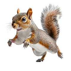 Obraz premium squirrel isolated on transparent background.