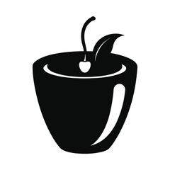 cup of tea silhouette design