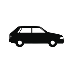 Fototapeta premium A car silhouette design on a white background