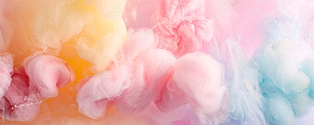 Aufkleber abstract shapes and swirls are formed as colorful ink blends together