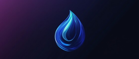 Modern Abstract Water Drop Vector Logo Template - Creative Branding Design