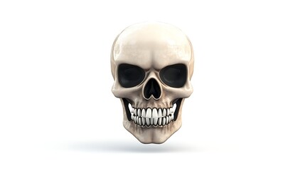 Obraz premium 3D Realistic Skull Icon