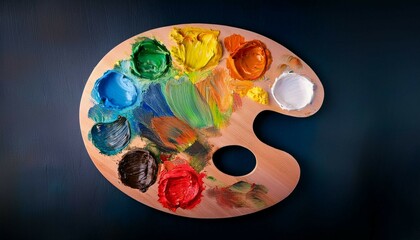 palette of paint