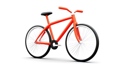 Sleek metallic bicycle icon