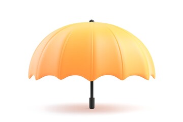 Obraz premium Vibrant yellow umbrella icon