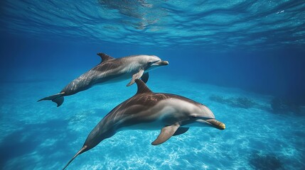 Dolphins in the sea