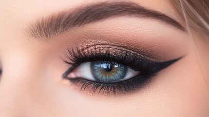 Obraz premium Beautiful woman eye close-up