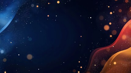 Vibrant glowing particles and lights abstract background digital art dark environment artistic perspective visual concept