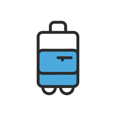 Suitcase  icon vector stock illustration