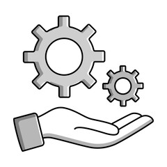 Service Icon. Customer Support and Business Solutions Illustration for Client Satisfaction.