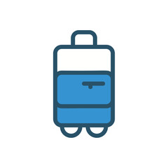 Suitcase  icon vector stock illustration