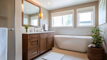 Frameless cabinetry in kitchen