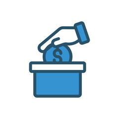 Dollar  icon vector stock illustration