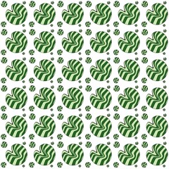 seamless pattern with green leaves