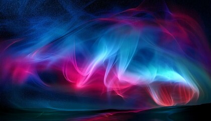 Fototapeta premium 오로라보다 화려한 색상의 플라즈마 구름이 우주를 채운 장면