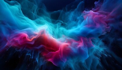 Fototapeta premium 오로라보다 화려한 색상의 플라즈마 구름이 우주를 채운 장면