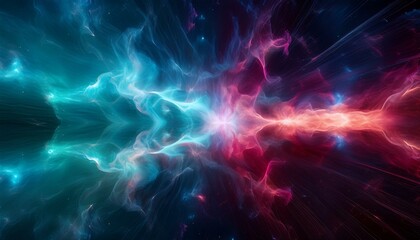 오로라보다 화려한 색상의 플라즈마 구름이 우주를 채운 장면