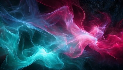 Fototapeta premium 오로라보다 화려한 색상의 플라즈마 구름이 우주를 채운 장면