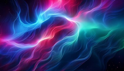 Obraz premium 오로라보다 화려한 색상의 플라즈마 구름이 우주를 채운 장면