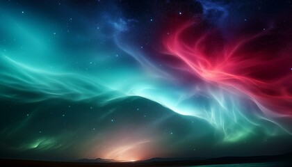 오로라보다 화려한 색상의 플라즈마 구름이 우주를 채운 장면