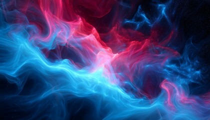 Fototapeta premium 오로라보다 화려한 색상의 플라즈마 구름이 우주를 채운 장면