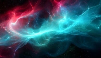 Obraz premium 오로라보다 화려한 색상의 플라즈마 구름이 우주를 채운 장면