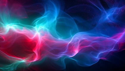 Obraz premium 오로라보다 화려한 색상의 플라즈마 구름이 우주를 채운 장면