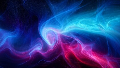 Fototapeta premium 오로라보다 화려한 색상의 플라즈마 구름이 우주를 채운 장면