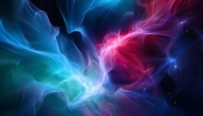 오로라보다 화려한 색상의 플라즈마 구름이 우주를 채운 장면