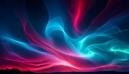 Fototapeta premium 오로라보다 화려한 색상의 플라즈마 구름이 우주를 채운 장면