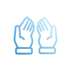 Prayer icon vector stock illustration