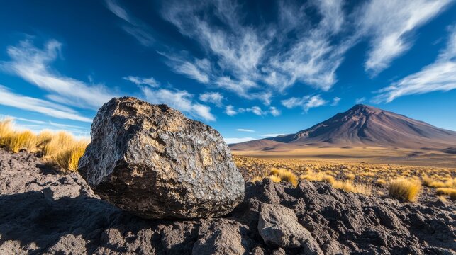 Chondrite Meteorite isolated piece of rock formed as an asteroid in the universe at during Solar System creation The meteorite comes from an asteroid fall impacting Earth at Atacama Desert