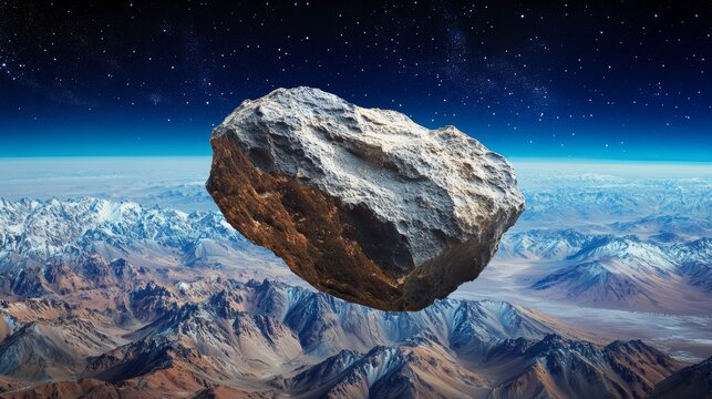 Chondrite Meteorite isolated piece of rock formed as an asteroid in the universe at during Solar System creation The meteorite comes from an asteroid fall impacting Earth at Atacama Desert