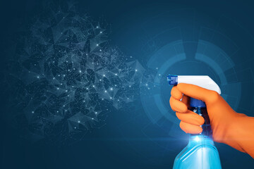 Disinfection and digital security.