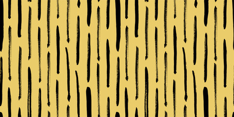 Small dash seamless pattern. Abstract background. Vertical brush line. Repeating hand draw strokes. Sketch bold shape. Hands sketchy design prints. Vector illustration