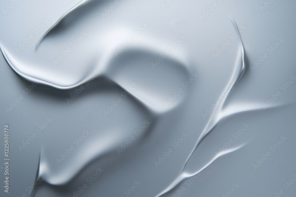 Poster smooth curves and lines on gray create a design that conveys movement